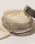 The Organic Pharmacy Antioxidant Face Cream (50 ml) beauty shot with lid off showing cream inside