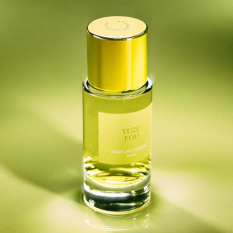 Lifestyle shot of Parfum D'Empire Yuzu Fou Eau de Parfum (50 ml)