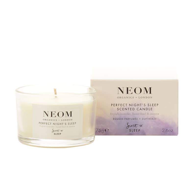 NEOM Organics Tranquility Candle / Perfect Night&#39;s Sleep Scent to Sleep Candle (75 g Travel)