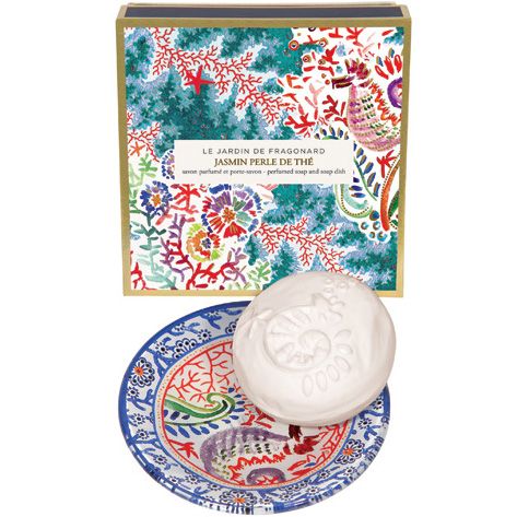  Fragonard Parfumeur Jasmin Perle de The Dish & Perfumed Soap (150 g) with box