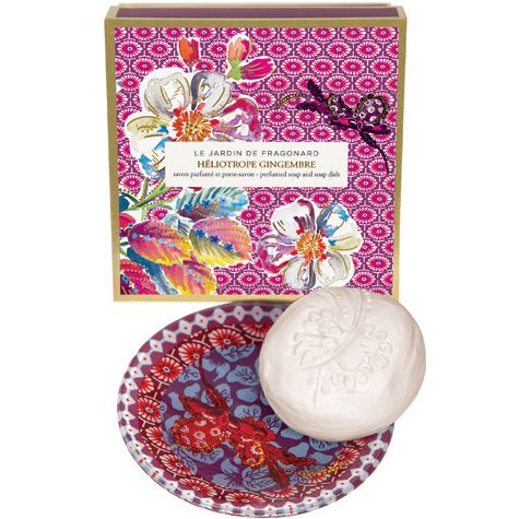 Héliotrope Gingembre Dish & Perfumed Soap with box
