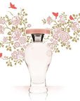 Lubin Grisette Eau de Parfum bottle with sketched flowers