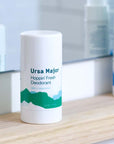 Lifestyle shot of Ursa Major Hoppin' Fresh Deodorant - 2.6 oz on bathroom shelf