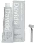 Davids Premium Natural Toothpaste (5.25 oz) with box and tube wringer