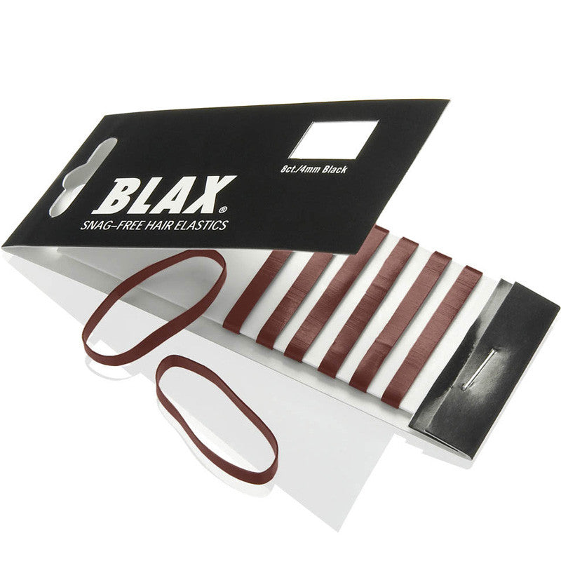 Blax + Smoothies BROWN Hair Elastics (4 mm, 8 pcs)