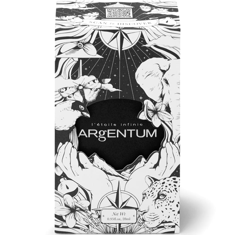 Argentum Apothecary L&#39;Etoile Infinie Enhancing Day &amp; Night Face Oil box sleeve with graphics (1 oz)