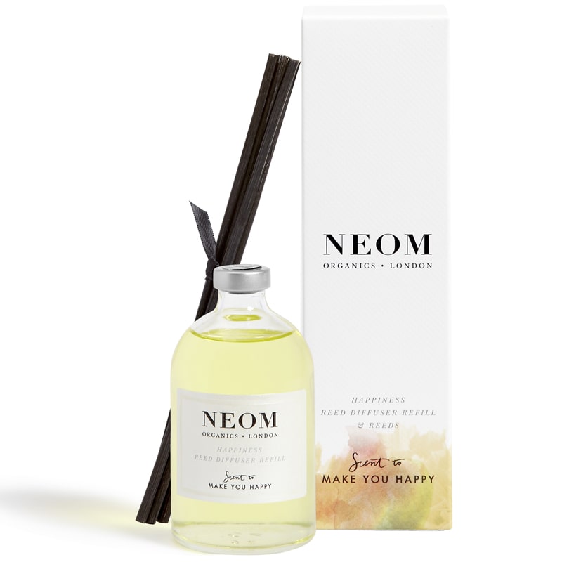 NEOM Organics Reed Diffuser REFILL - Happiness (3.38 oz) with box