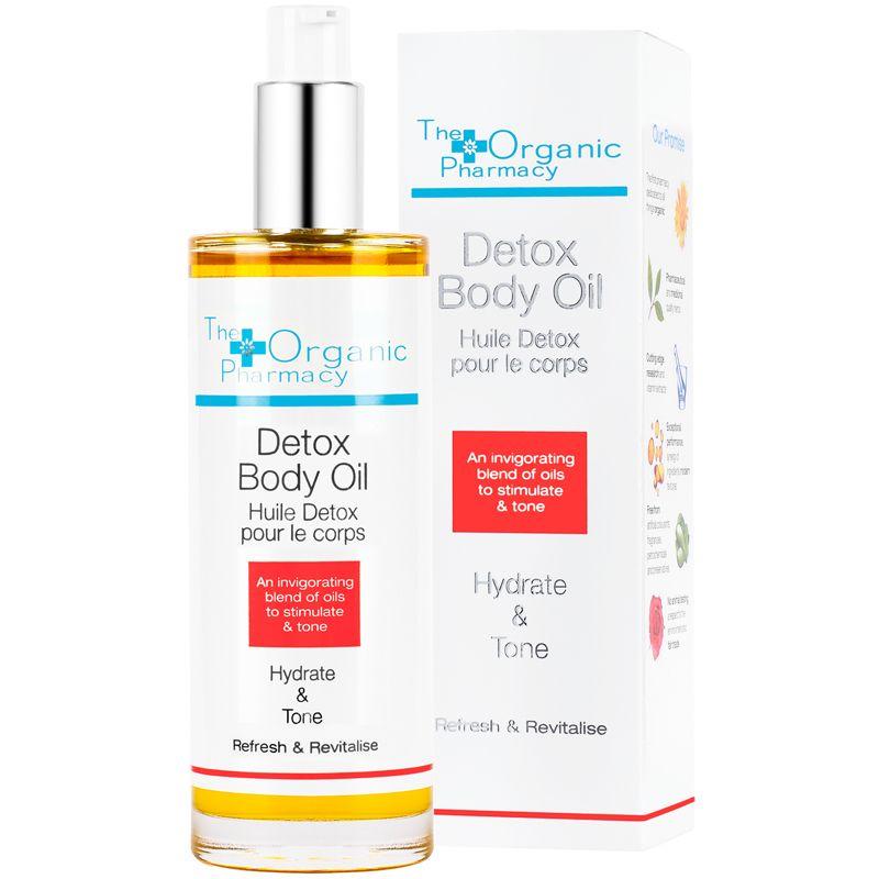 The Organic Pharmacy Detox Cellulite Body Oil with box