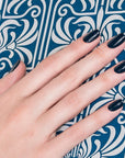 JINsoon Nail Lacquer - Abyss shown on nails