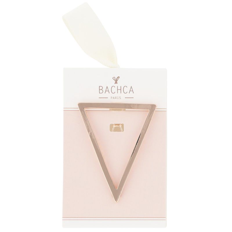 Bachca Metal Triangle Barrette in packaging