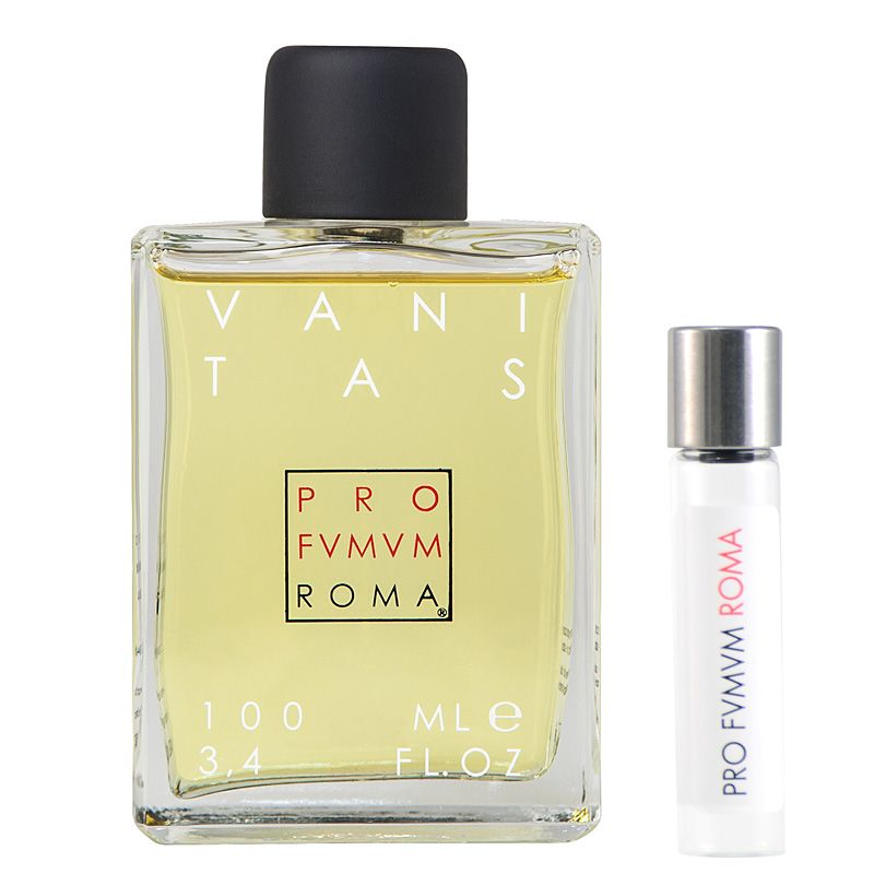 Profumum Roma Vanitas Eau de Parfum and travel size vial