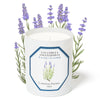 Carriere Freres Lavender Candle (185 g) with lavender illustration in the background