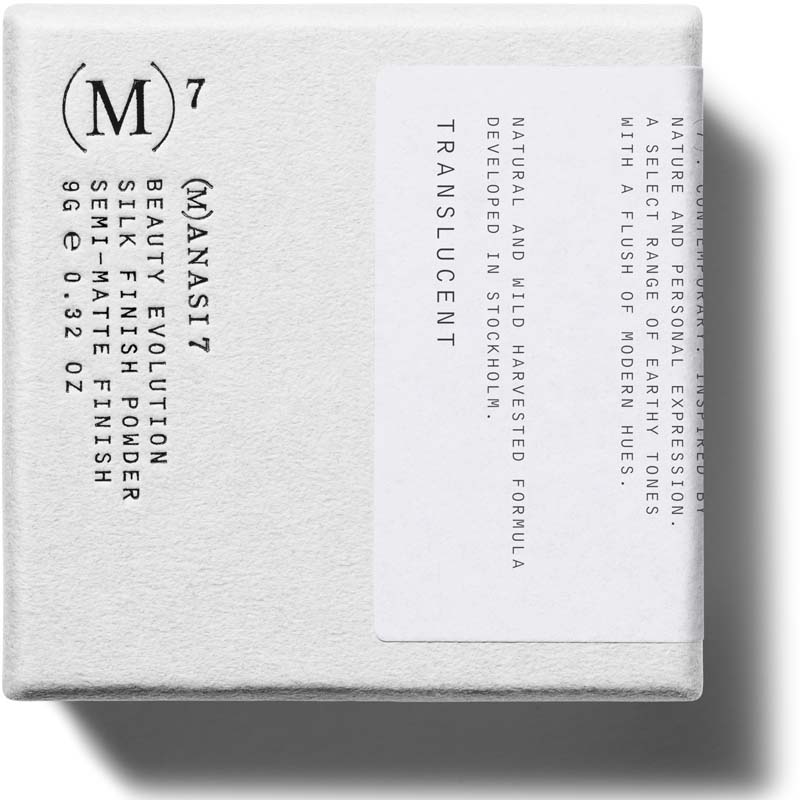 (M)ANASI 7 Silk Finish Powder Semi-Matte Finish - Translucent (9 g) box only