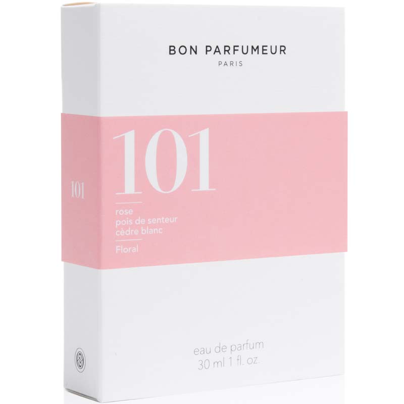 Bon Parfumeur Paris 101 Rose Sweet Pea White Cedar box only