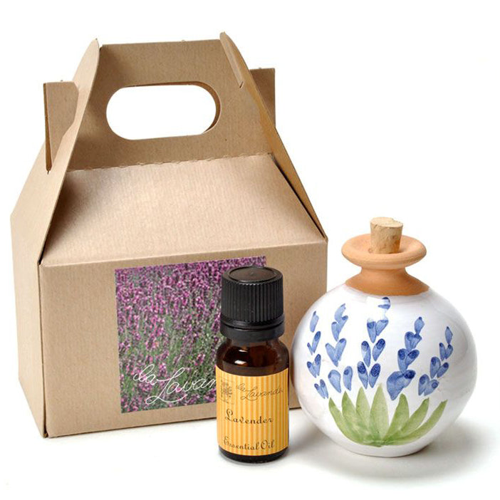 La Lavande Lavender Scent Diffuser &amp; 10ml Essential Oil Gift Set (2 pcs) Overhead Image
