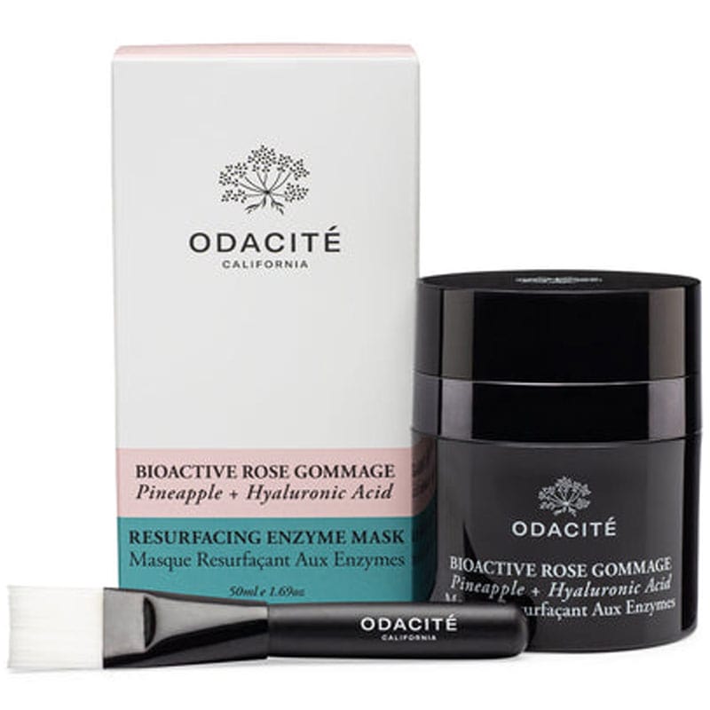 Odacite Bioactive Rose Gommage (50ml) with box and brush