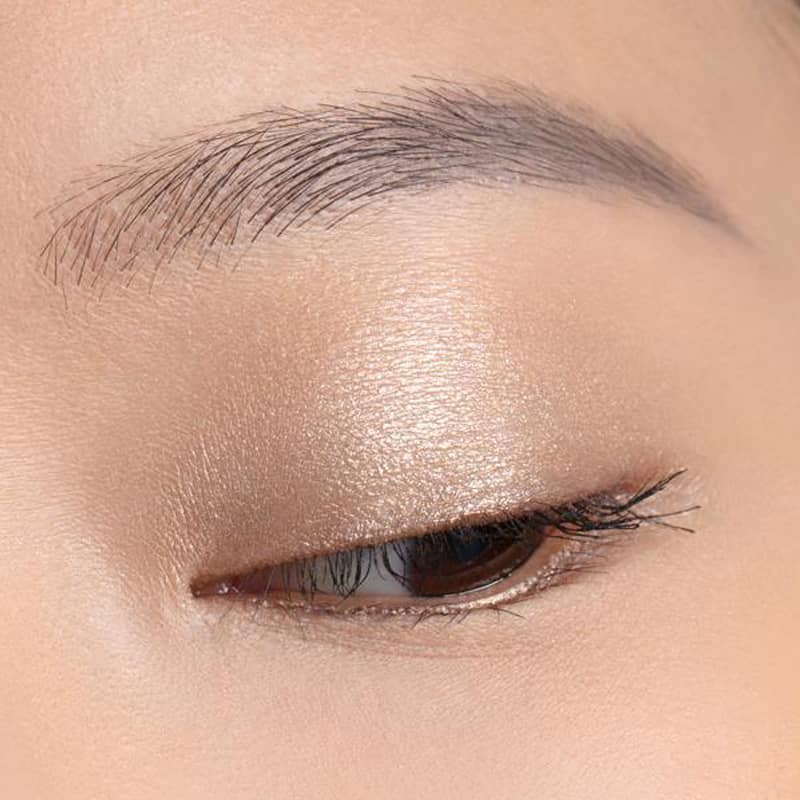 Chantecaille Luminescent Eye Shade - Cheetah shown on eyelid of model with fair skin