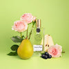 Parfums de Nicolai Angelys Pear Eau de Toilette Beauty shot with ingredients
