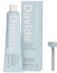 Davids Premium Natural Toothpaste - Spearmint (5.25 oz) with box and tube wringer