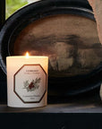 Lifestyle shot of Carriere Freres Cypress Candle (185 g) burning