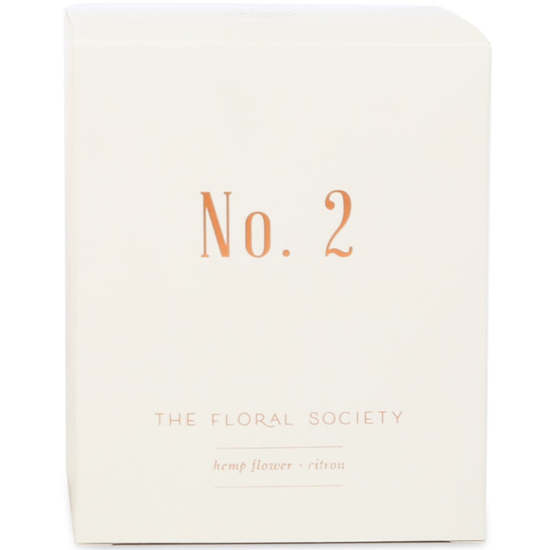 The Floral Society Hemp Flower & Citron Candle box