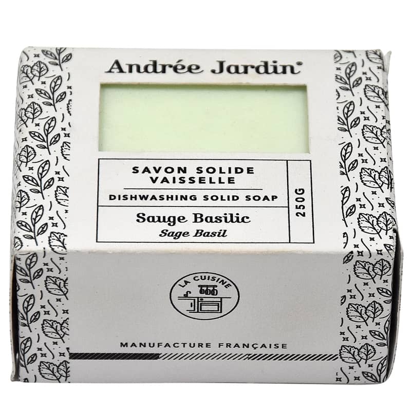 Andree Jardin Solid Dish Washing Soap - Sage Basil (250 g)