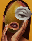 Vilhelm Parfumerie Mango Skin Eau de Parfum Mood Shot - surreal woman with mango face