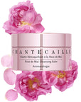 Chantecaille Rose de Mai Cleansing Balm beauty shot with roses