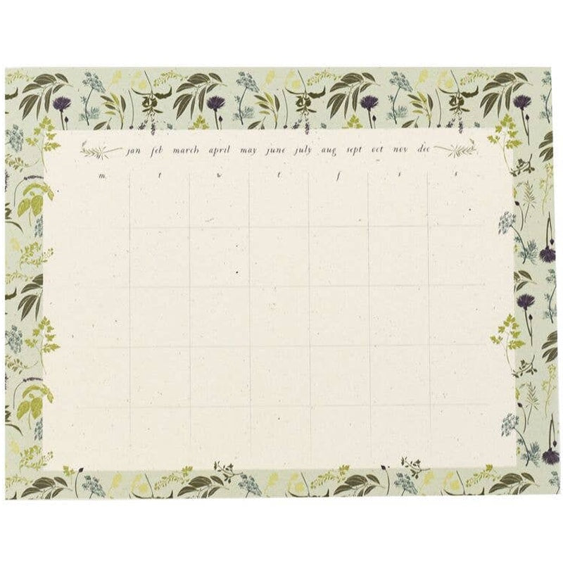 June & December Garden Herb Monthly Desk Pad (1 pad - 55 sheets)