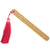 Gold Nail File with Pink Tassel