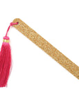 Kure Bazaar Gold Nail File with Pink Pom Pom