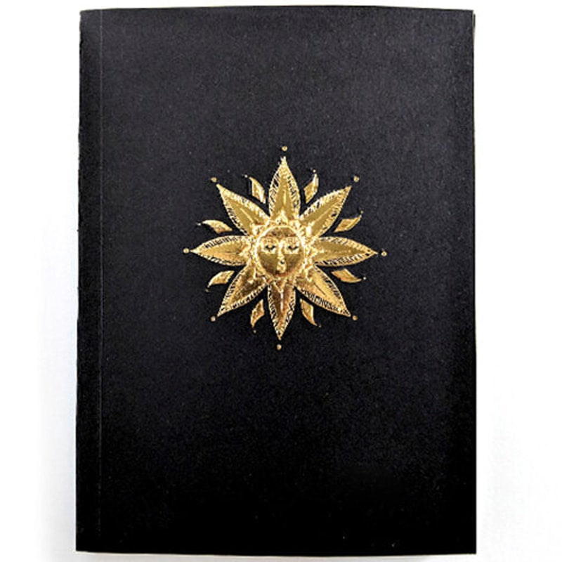 The Little Press Notebook with Foil Embossed Sun - cover
