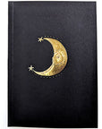 The Little Press Notebook with Foil Embossed Moon cover