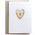 Embossed Gold Foil Heart Greeting Card
