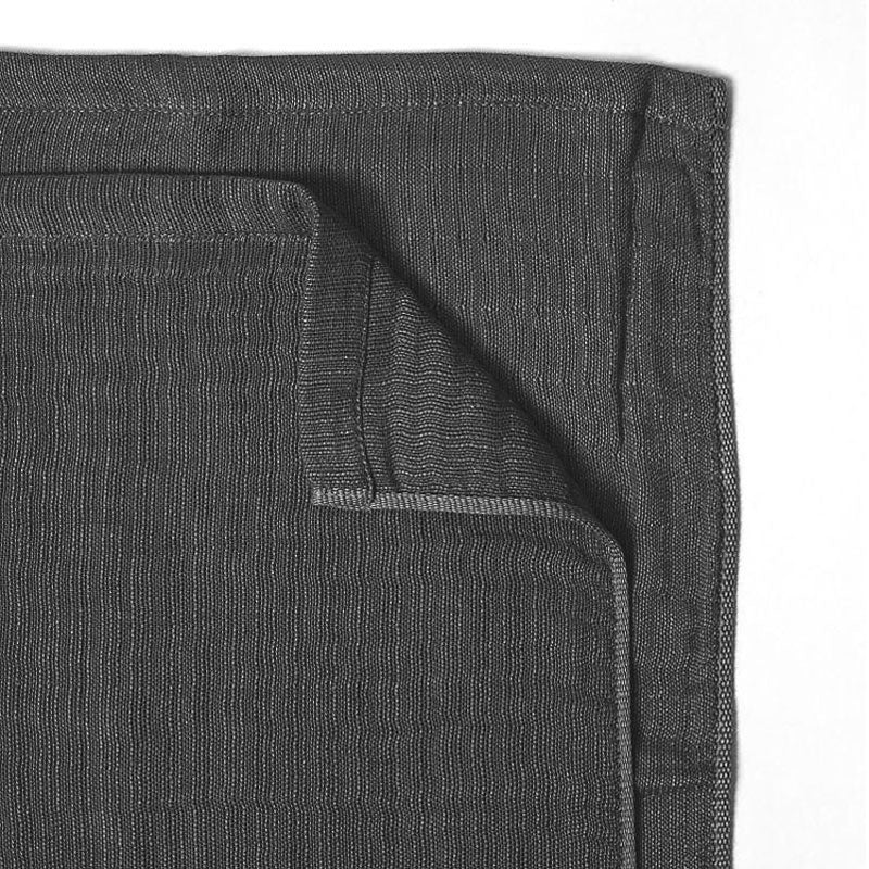 Morihata Shinto 2.5 Ply Gauze Towel, Charcoal close-up of fabric