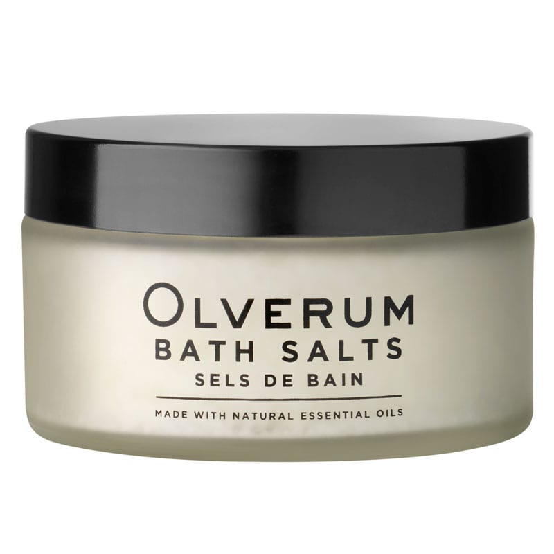 Olverum Bath Salts closed jar