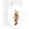 Apple Oval Greeting Card