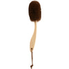 Side view of Takada Tawashi Body Brush with Short Japanese Cypress Handle