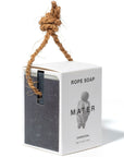 Mater Soap Charcoal Rope Soap in packaging