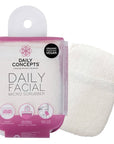 Daily Concepts Daily Facial Micro Scrubber showing packaging and scrubber
