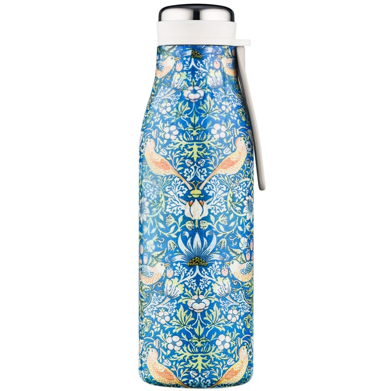 Ecoffee Cup Hot/Cold Vacuum Bottle – William Morris Thief - closed bottle. holds 1/2 Liter