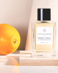 Essential Parfums Orange X Santal Perfume by Natalie Gracia Cetto pictured with primary note