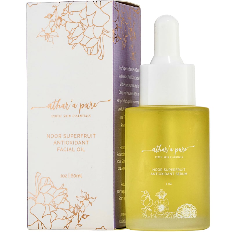 Athar’a Pure Noor Superfruit Antioxidant Facial Oil (1 oz) with box