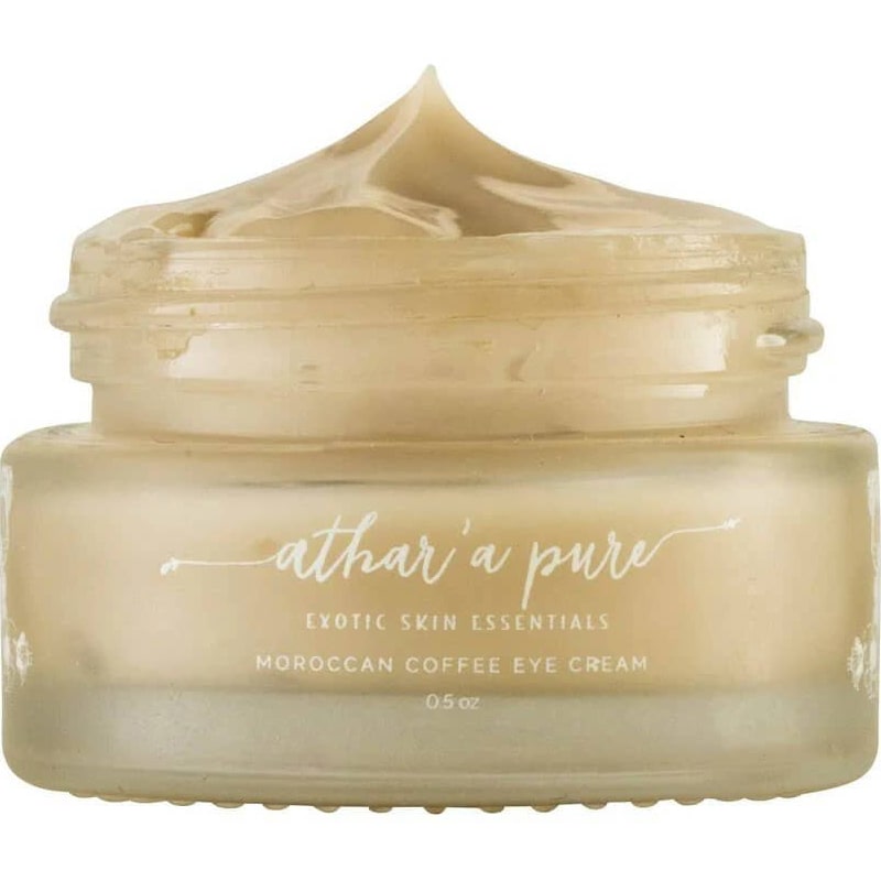 Athar’a Pure Moroccan Coffee Eye Cream (0.7 oz) open jar