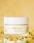 Athar’a Pure Superfruit & Jasmine Antioxidant Face Cream closed jar with gold shavings (not included)