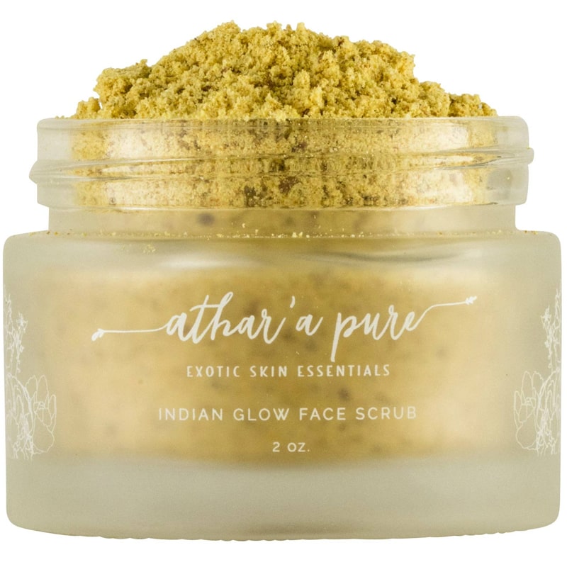 Athar’a Pure Indian Glow Face Scrub open jar