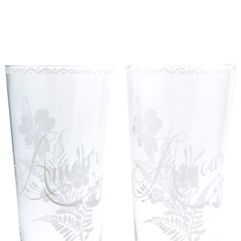 Leona d&#39;Amour Highball Glasses close-up of 2 glasses