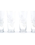 Leona d'Amour Highball Glasses showing all 4 glasses