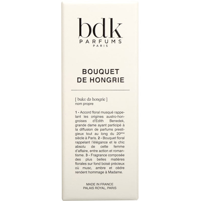 BDK Parfums Bouquet de Hongrie Eau de Parfum side of box