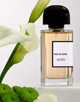 BDK Parfums Pas ce Soir Eau de Parfum shown by Lily of the Valley and other flowers (not included)